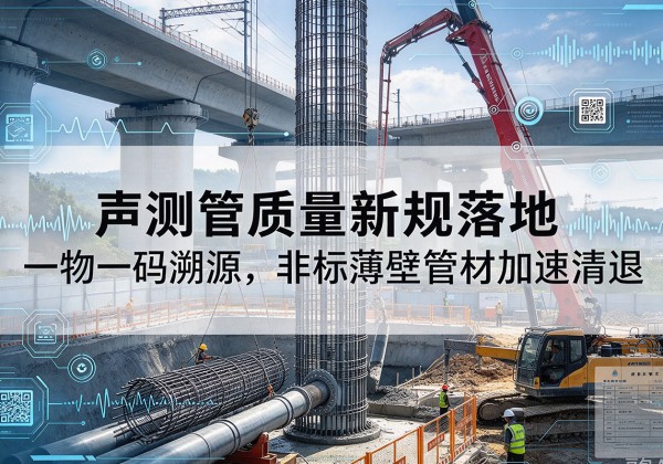正安声测管质量新规落地，一物一码溯源，非标薄壁管材加速清退